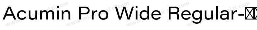 Acumin Pro Wide Regular字体转换
